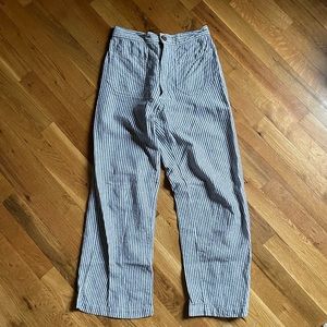 Lykke Wullf Striped Linen Trousers